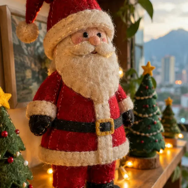 Papá Noel de fieltro